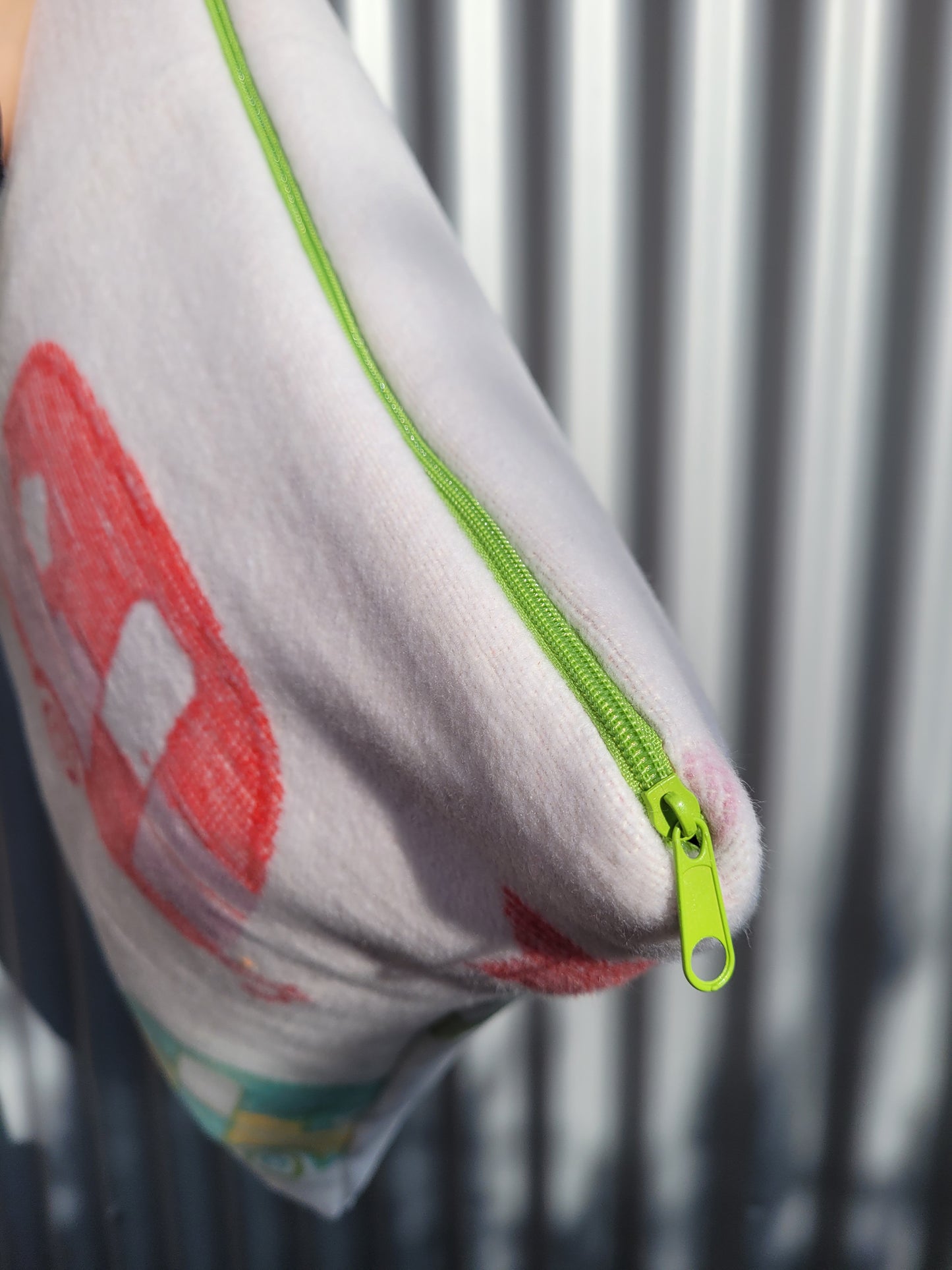 Upcycling-Kissenhülle CARAVAN WOHNMOBIL CAMPER 45x45 cm