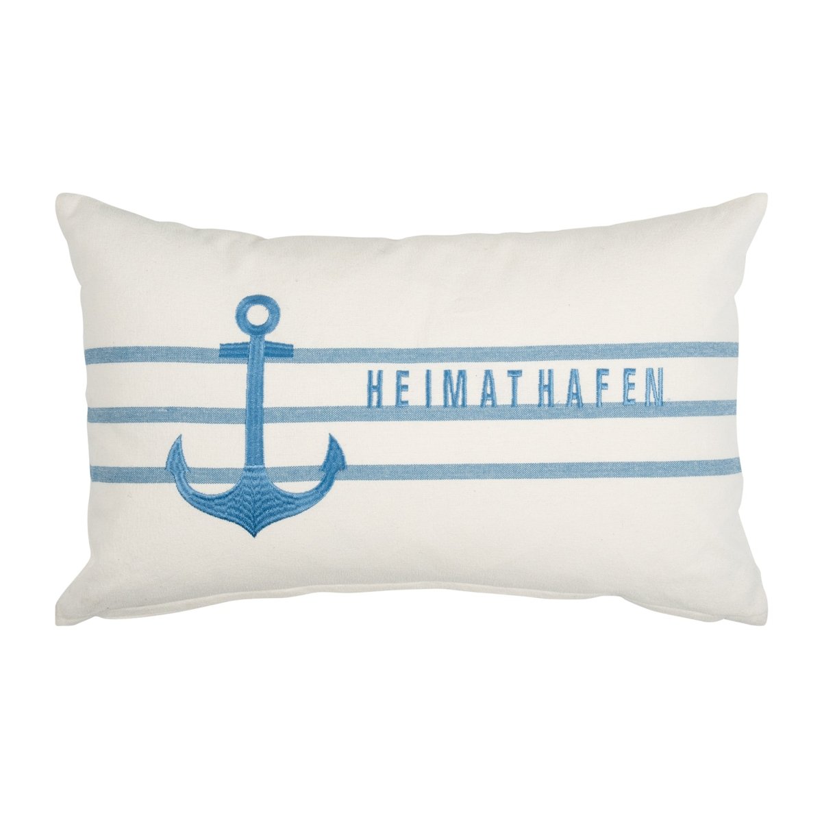pad concept Kissenhülle Nautic HEIMATHAFEN 35x60 weiß